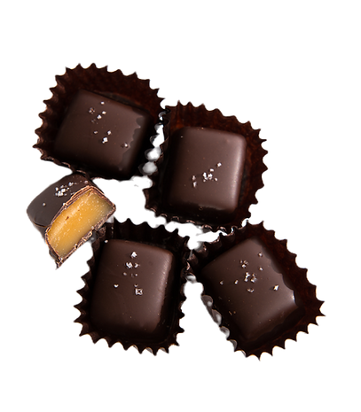 chocolate candies in wrappers