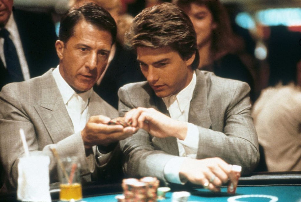 Tom Cruise and Dustin Hoffman starring in Rain Man