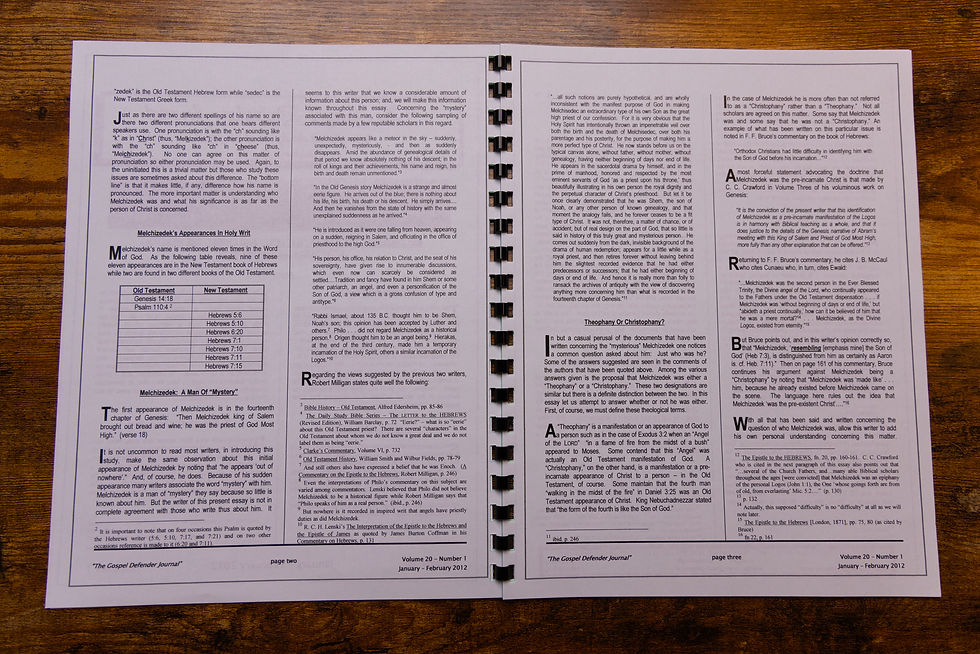 Thumbnail: A Study Of Melchizedek