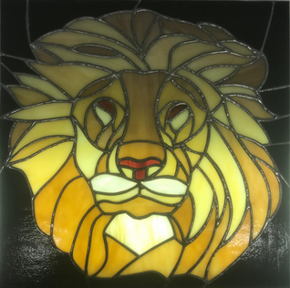 Stained Glass Lion Suncatcher | Stain Alive