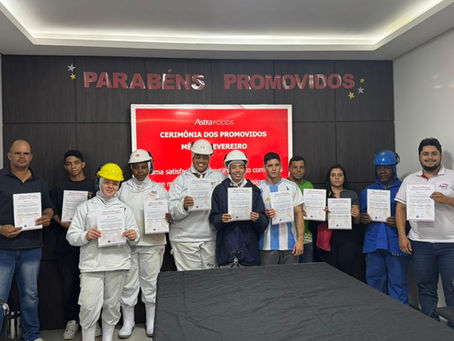 Astra Foods reconhece os colaboradores promovidos de fevereiro