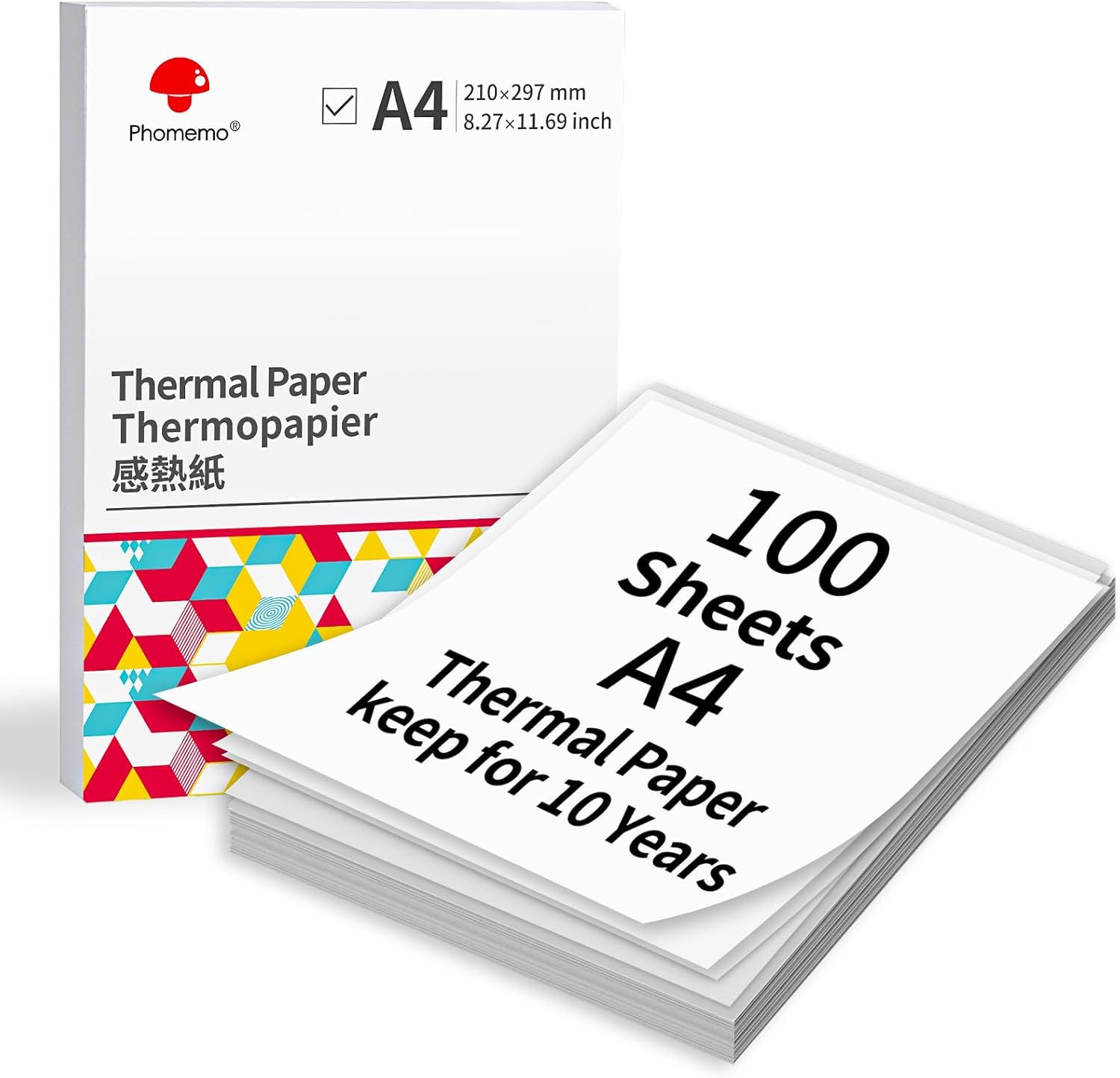 Phomemo M08F M832,M833, M834,M835 M836 Brother A4 Thermal Printer Paper