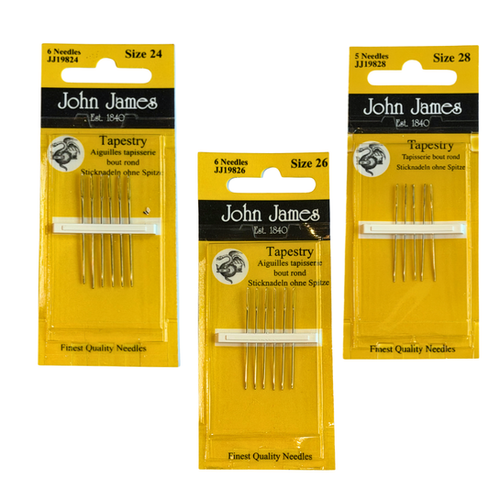 John James Tapestry Needles - Size 24 26 28 | AtomHeartCrossStitch