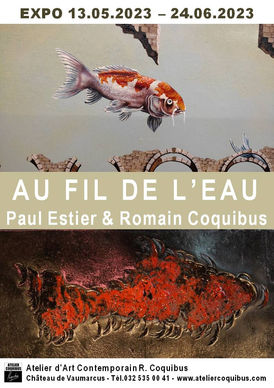 Exposition "Au fil de l'eau" de P. Estier et R. Coquibus