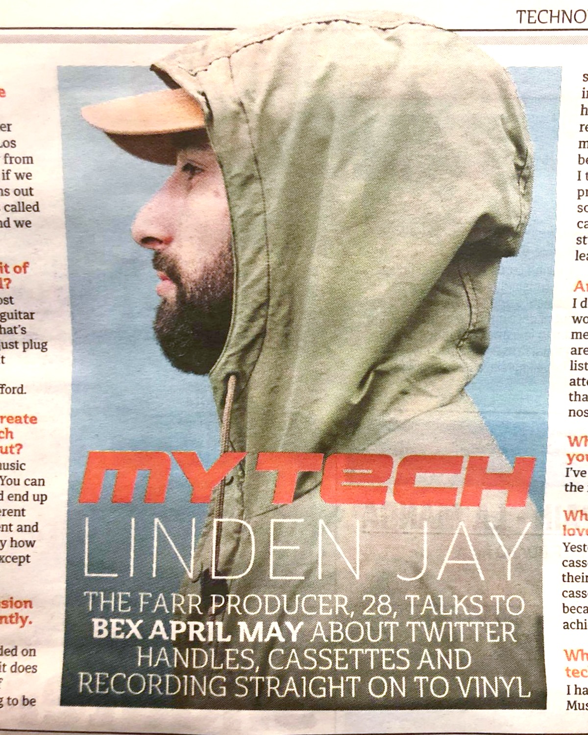 Linden Jay featured on the Metro Newspaper — Fast Friends
