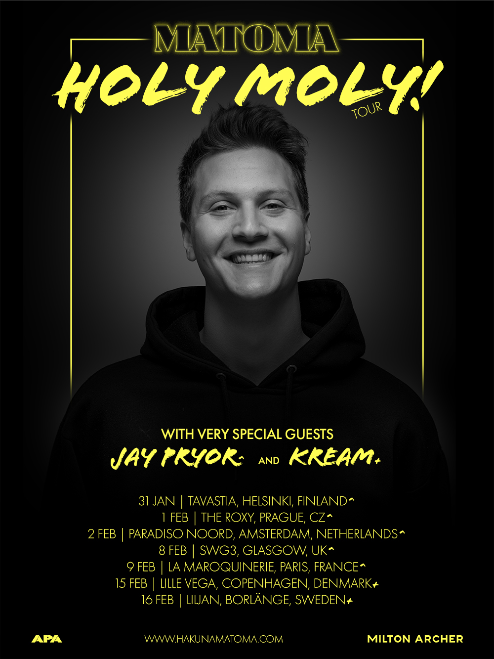Jay Pryor announced as Matoma's Holy Moly Tour support — Fast Friends