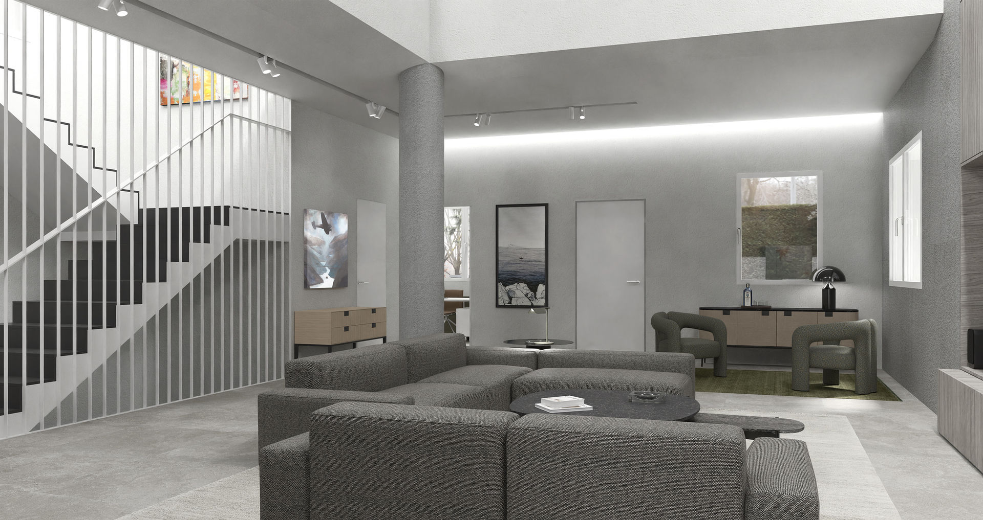 interior design - soggiorno di una villa