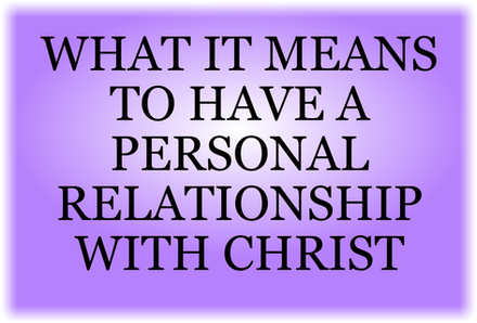 Relationship with Christ
