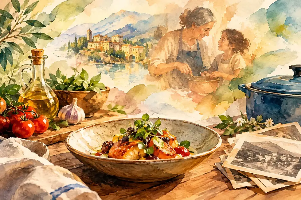 Experiencia culinaria con narrativa y memoria