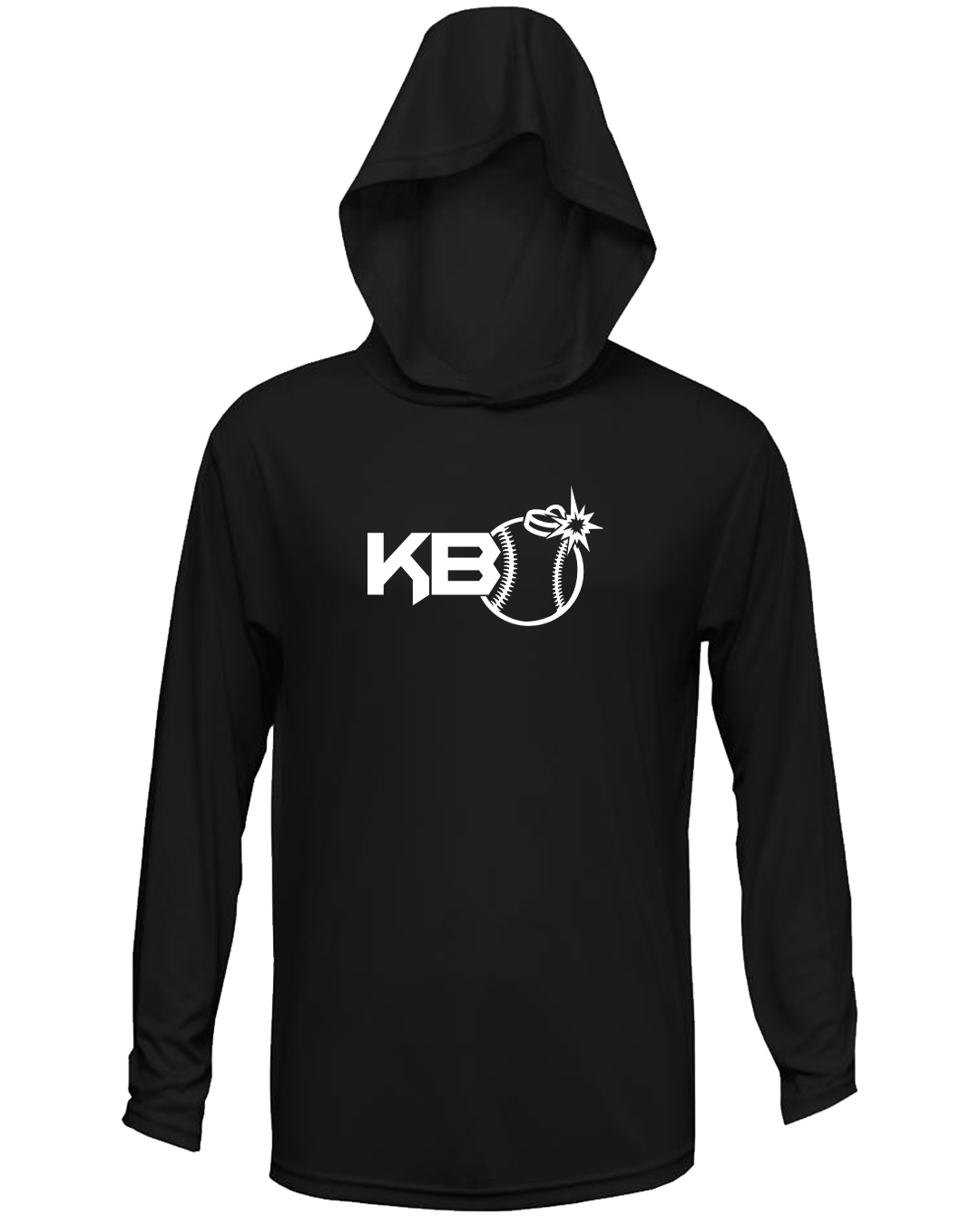Long Sleeve Hood KB Black - Children