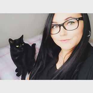 Paige and her cat Oscar
