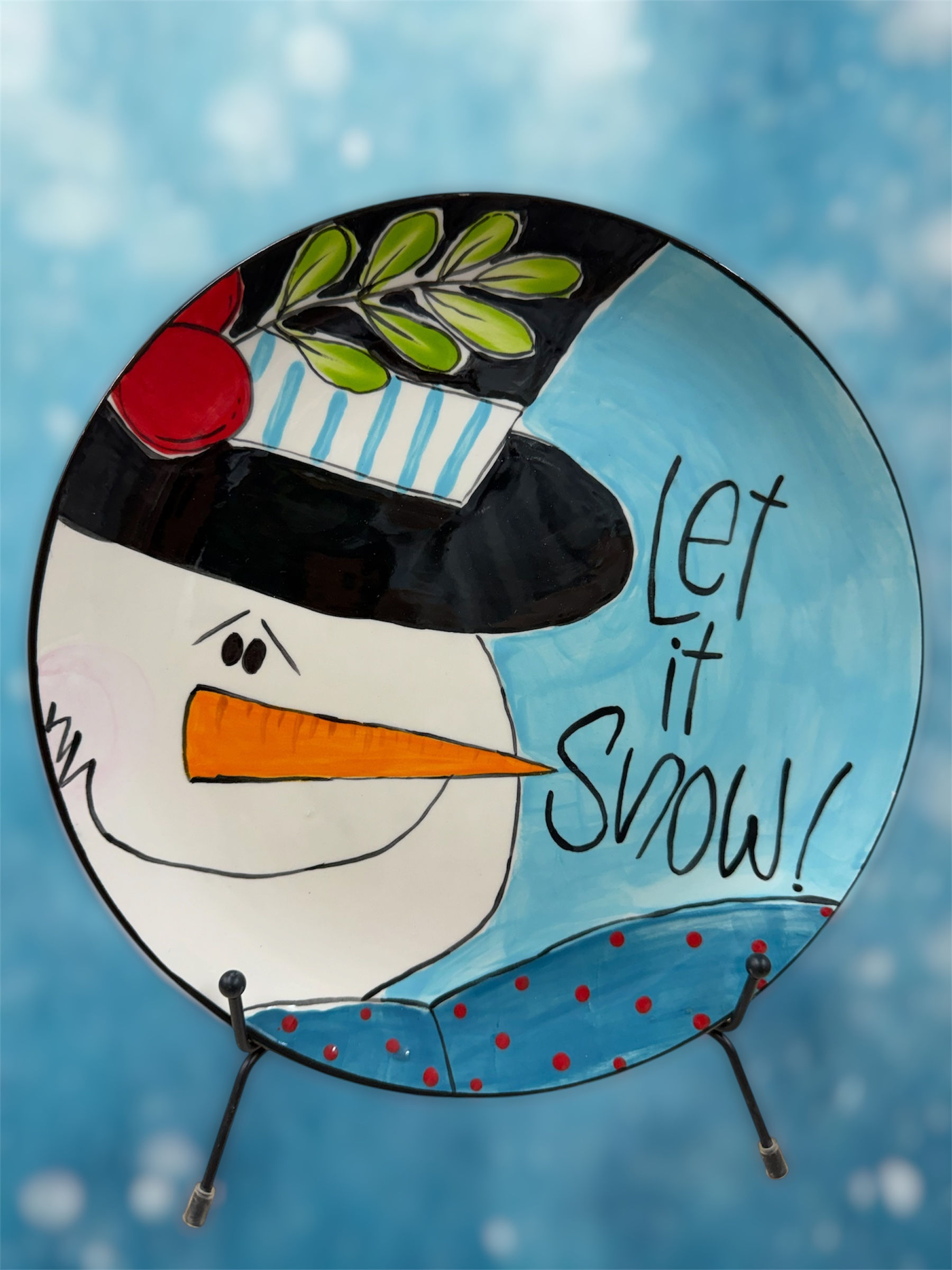 'Let it Snow' Paint a Plate Workshop TUESDAY 22ND SEPTEMBER 6PM
