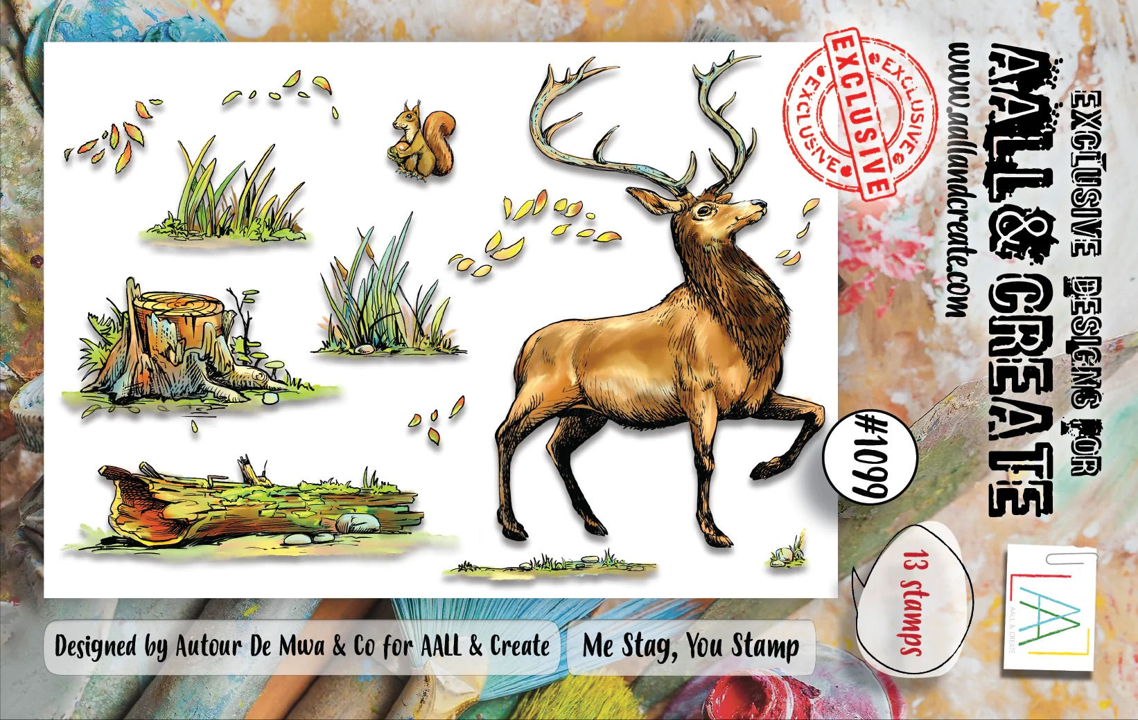 AALL and Create A7 Stamp Set #1099 -ME STAG, YOU STAMP