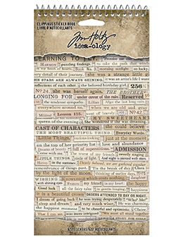 Tim Holtz Idea-ology Clippings  Sticker Book