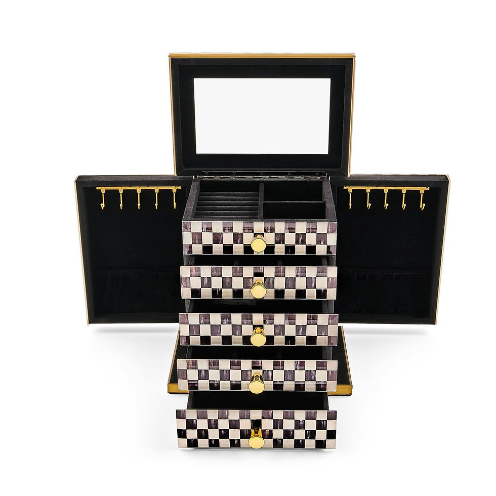 Thumbnail: Courtly Check Jewellery Armoire opened