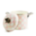 MacKenzie-Childs Rosy Check 7 quart Stockpot