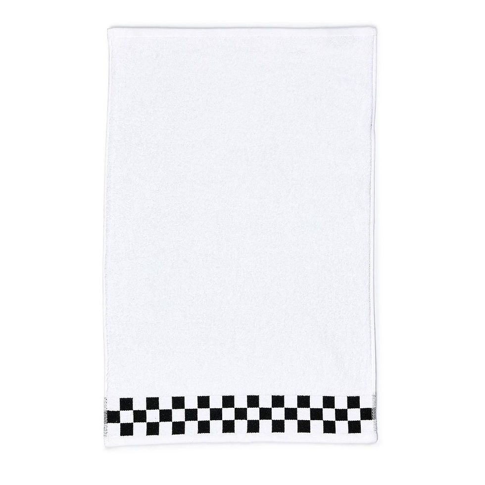 MacKenzie-Childs Hand Towel with Black Check Border