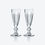 Thumbnail: Pair Harcourt 1841 Champagne Flutes by Baccarat