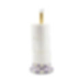 MacKenzie-Childs Violet Check Toilet Tissue Storage