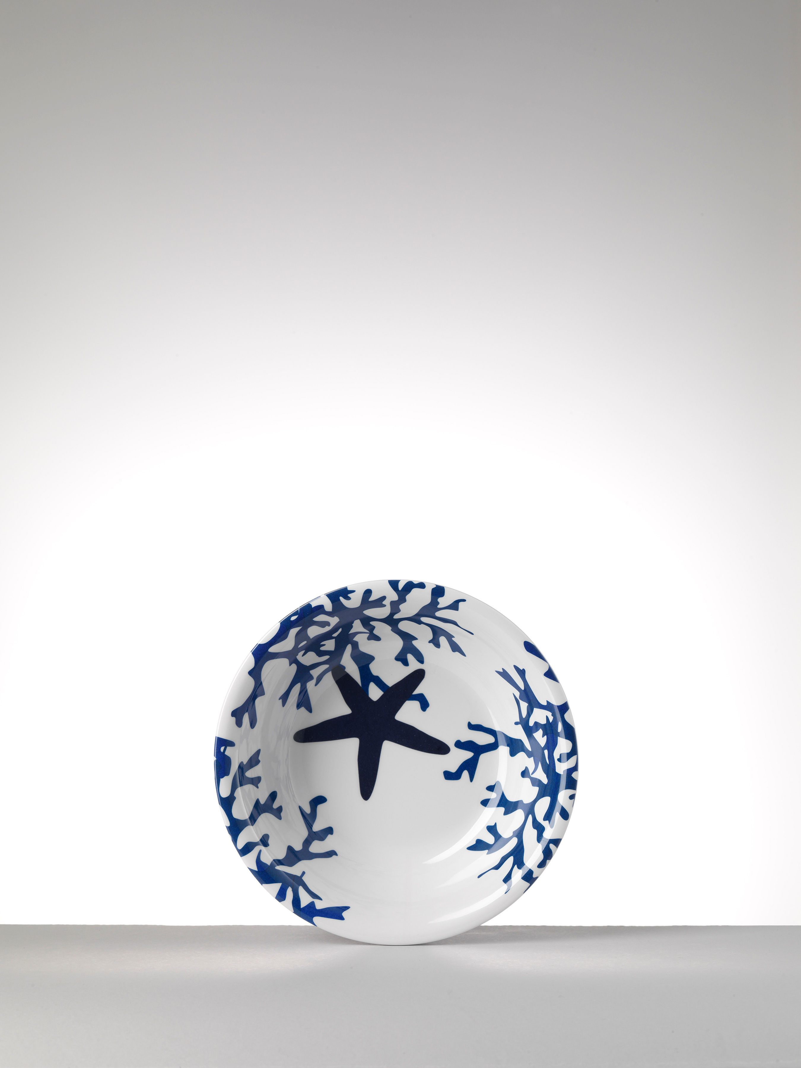 Corallo Blue Bowl Plate by Mario Luca Giusti