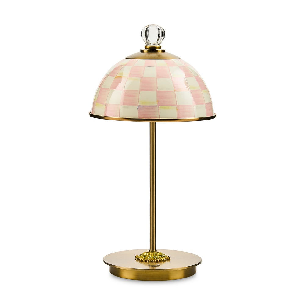 Rosy Check Led Rechargeable Dome Table Lamp