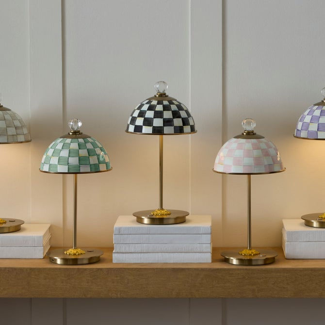 Check LED Rechargeable Dome Table Lamp display
