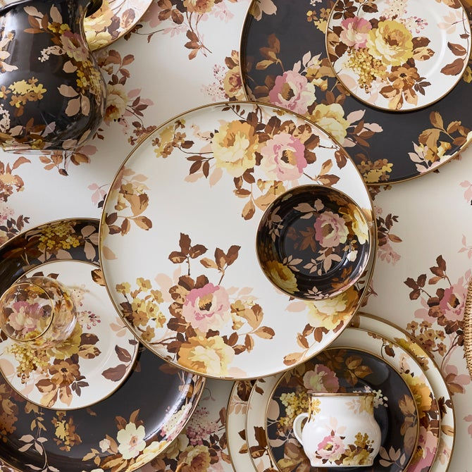 Thumbnail: Wild Rose White Round Tray