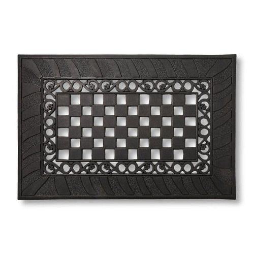 Classic Check Rubber Entrance Mat | MacKenzie Childs UK
