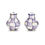 Thumbnail: Violet Check Salt & Pepper Shakers