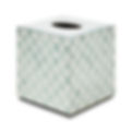MacKenzie-Childs Sterling Check Glass Boutique Tissue Cover