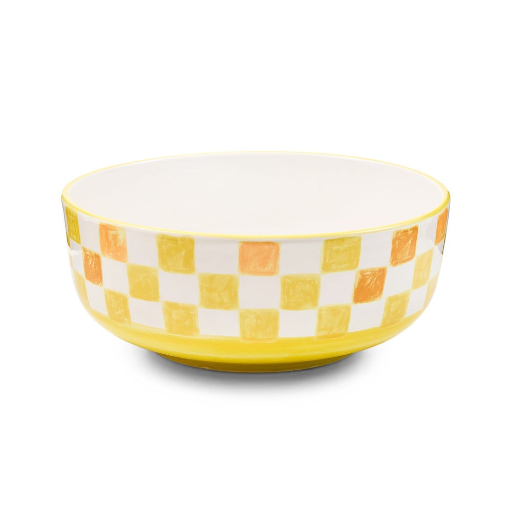 Buttercup Check Serving Bowl
