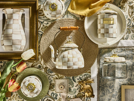 Discover the Elegance of MacKenzie-Childs Mocha Check Collection