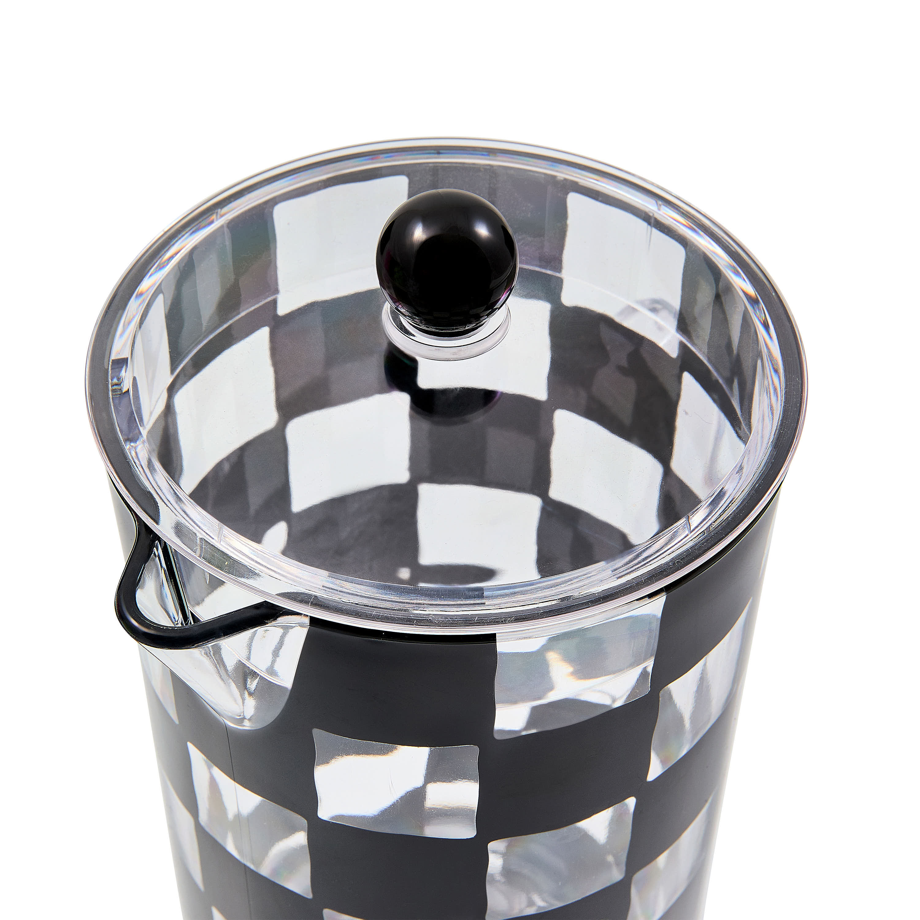 Black Check Acrylic Pitcher
