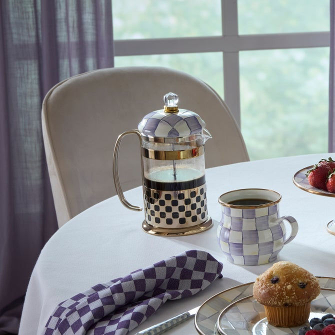 Thumbnail: Violet Check French Press