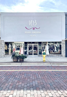 Hers Bridal Store front. New fresh bridal boutique