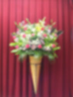 洋花の生花スタンド