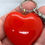 Thumbnail: Sleutelhanger met rood en goud 