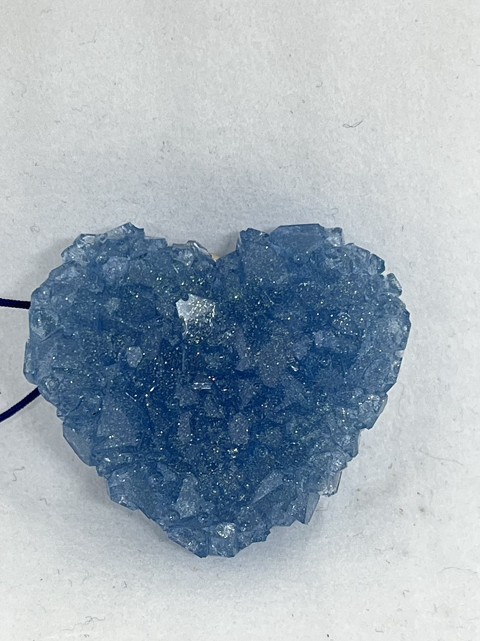 Thumbnail: Blauwe hartsleutelhanger 