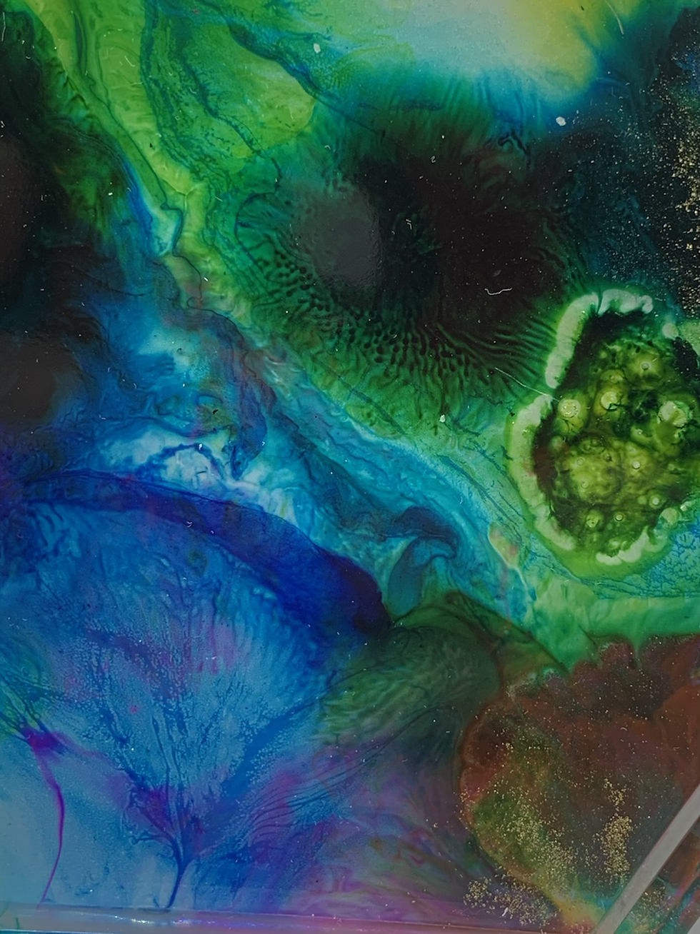 Thumbnail: Blauwgroene onderzetter 