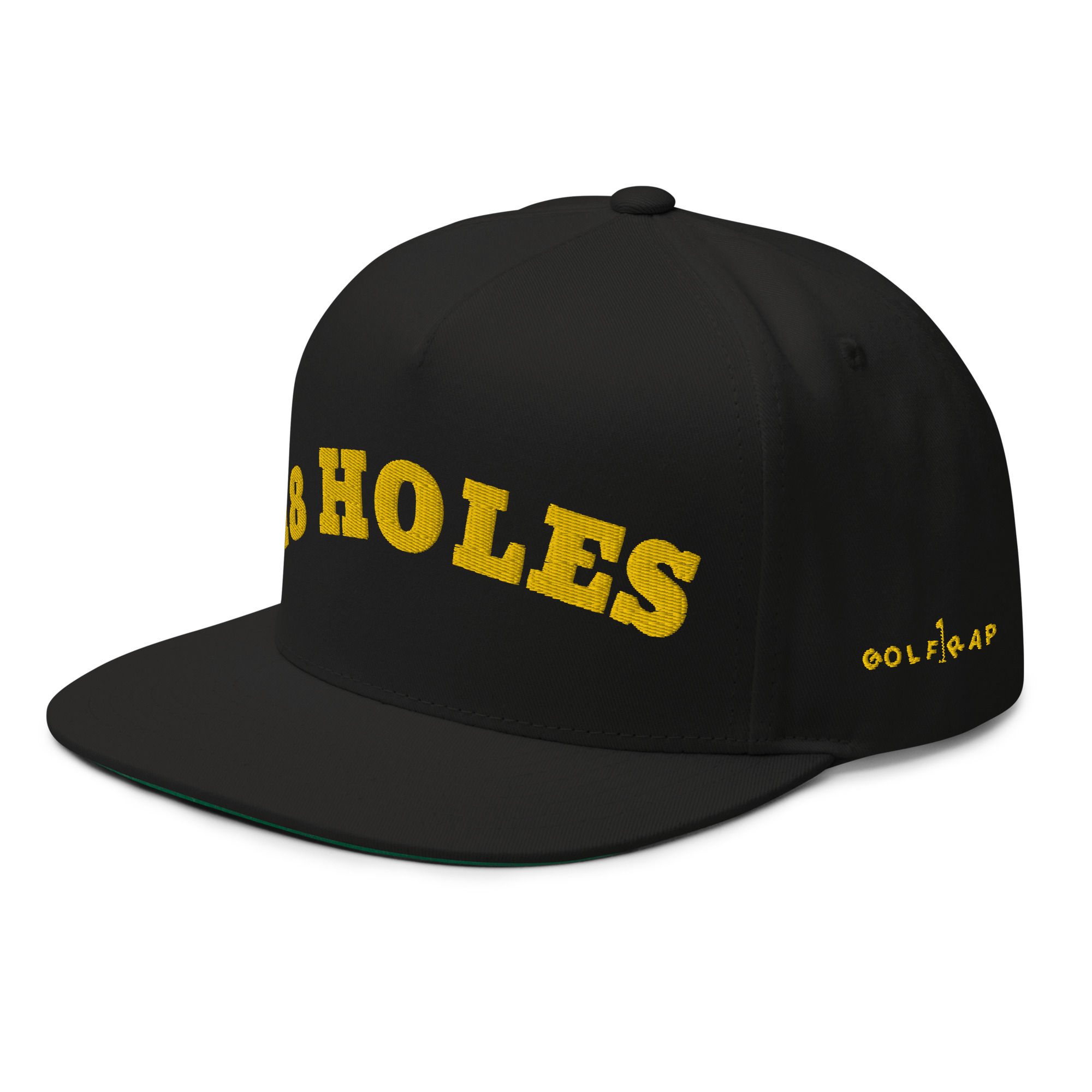 18 HOLES Flat Bill Cap