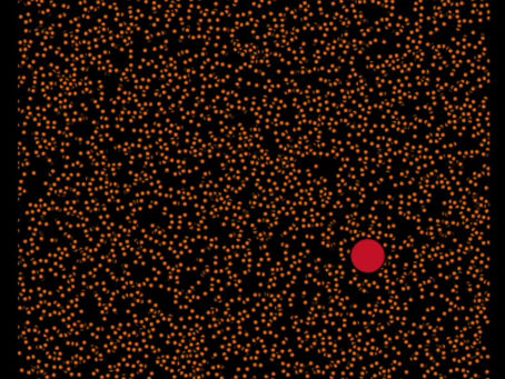 Gas‑Like Particle Collisions and Brownian Motion