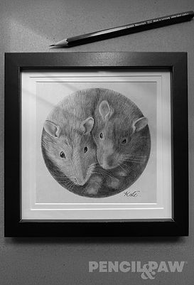 PENCIL AND PAW_BERNARD AND SNOOPY FRAMED.jpg