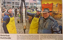 Wetterfeste Markthändler