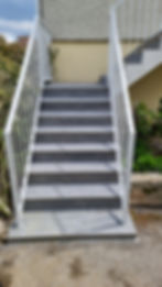 Réfection escalier en dalles