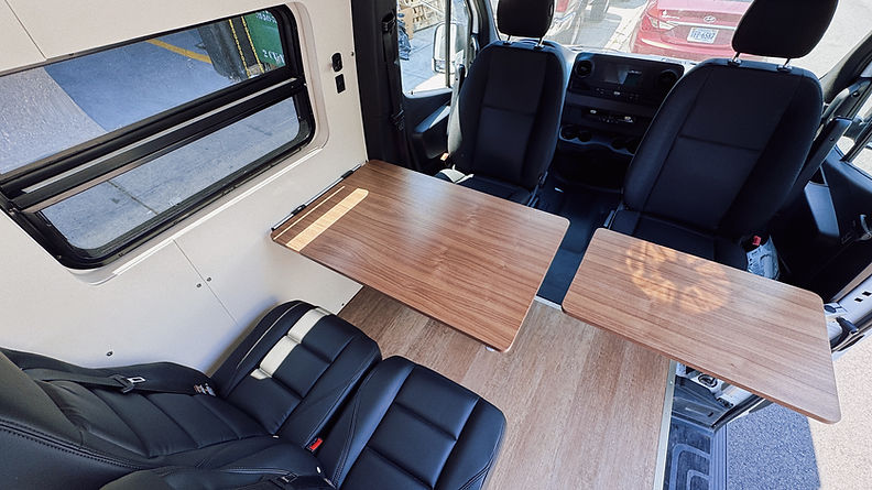 mobile clinic van interior meeting space