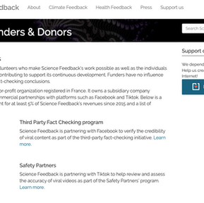 Who Funds Science Feedback? 