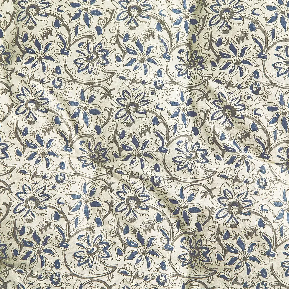 Miniature : Coussin de Banc imprimé bleu
