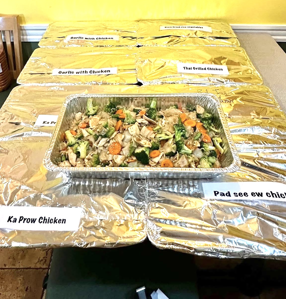 Arranged Food and Objects