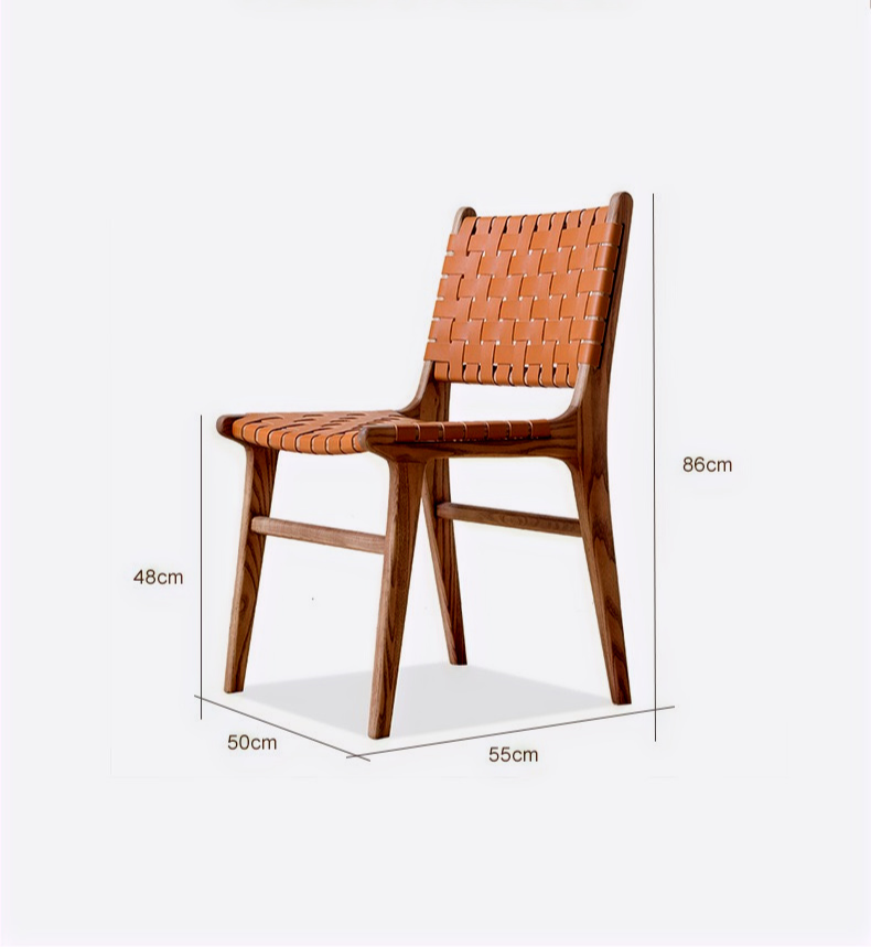 縮圖：Daino DiningChair, Walnut and Cow Leather