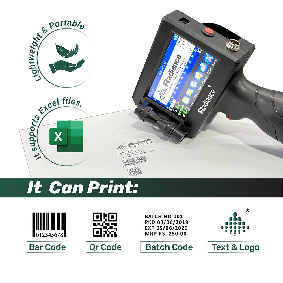 Thumbnail: Radiance Handheld TIJ ABS 12.7mm [Eco] with Premium Solvent Cartridge